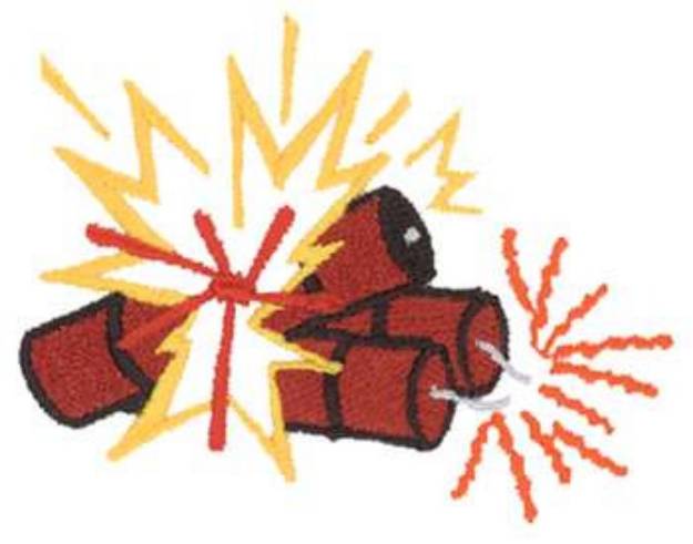 Picture of Fire Cracker Machine Embroidery Design