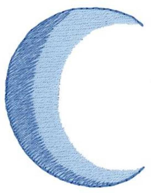 Picture of Crescent Moon Machine Embroidery Design