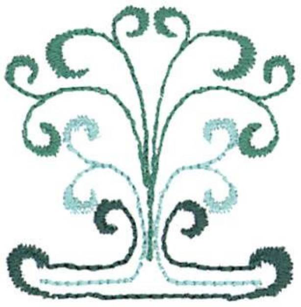 Picture of Swirly Crest Machine Embroidery Design