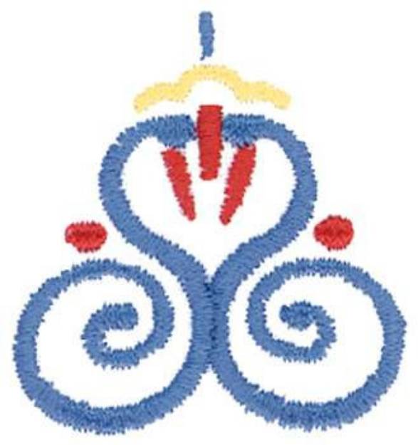 Picture of Swirl Crest Machine Embroidery Design