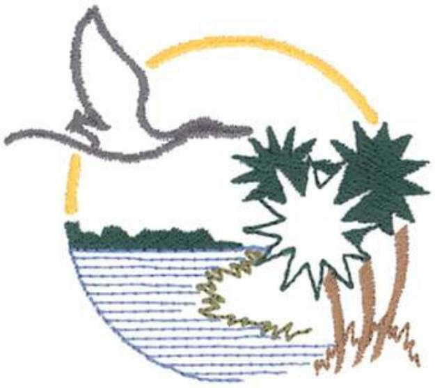 Picture of Everglades Scene Machine Embroidery Design