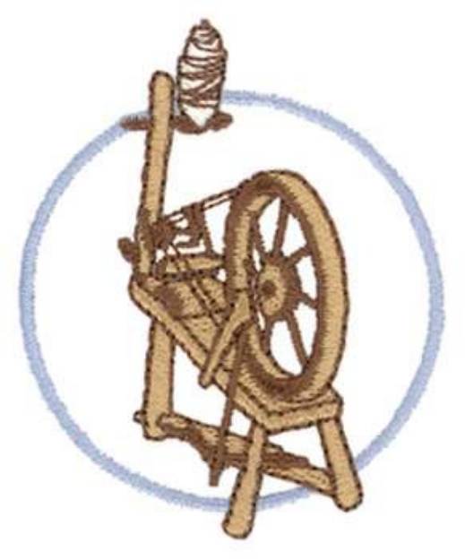 Picture of Spinning Wheel Machine Embroidery Design