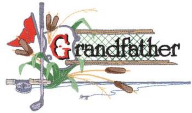 Picture of Grandfather Machine Embroidery Design