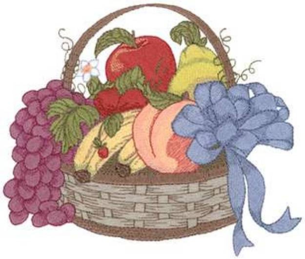 Picture of Fruit Basket Machine Embroidery Design