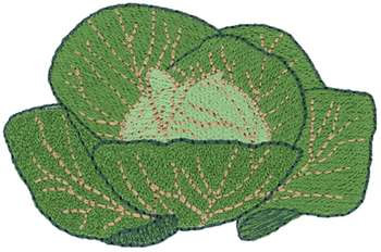 Head Of Cabbage Machine Embroidery Design