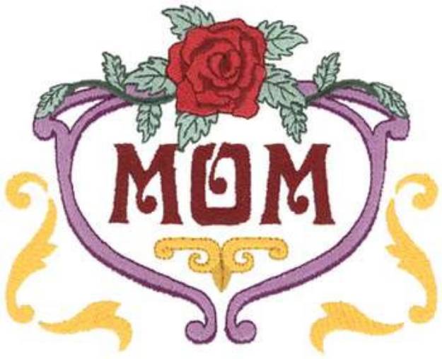 Picture of Mom Crest Machine Embroidery Design