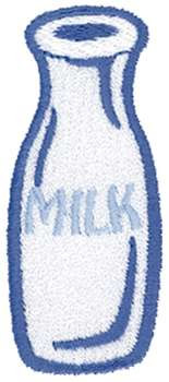 Milk Bottle Machine Embroidery Design