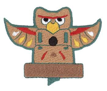 Totem Pole Birdhouse Machine Embroidery Design