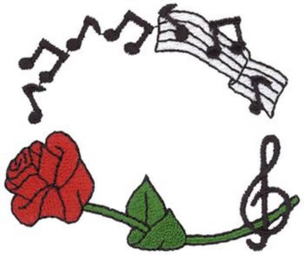 Picture of Music Border Machine Embroidery Design