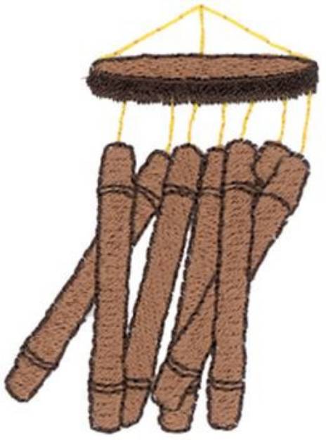 Picture of Windchimes Machine Embroidery Design