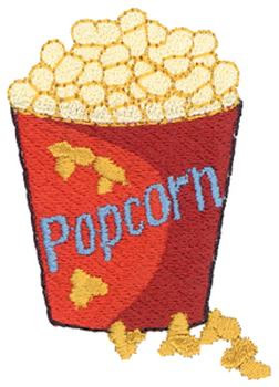 Popcorn Machine Embroidery Design