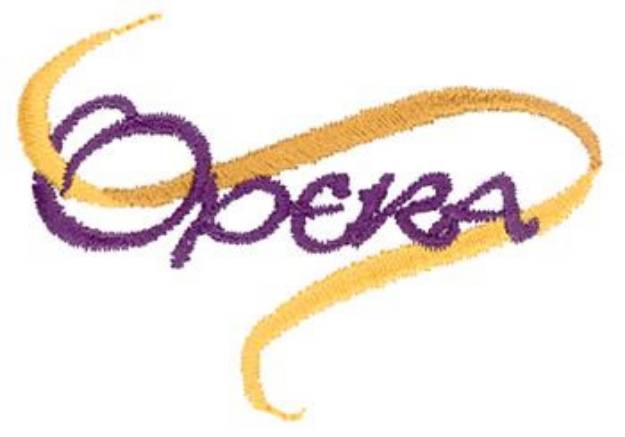 Picture of Opera Machine Embroidery Design