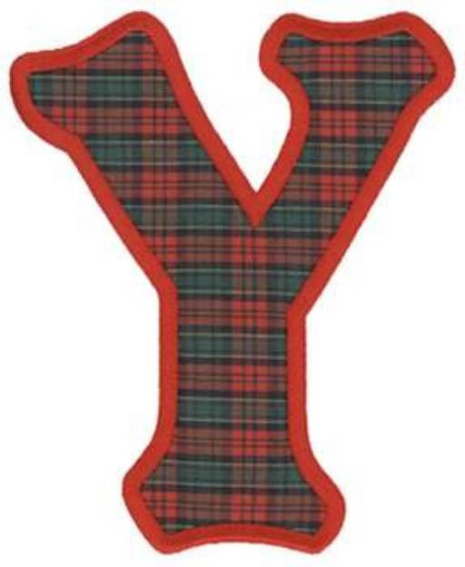 Picture of Applique Letter Y Machine Embroidery Design