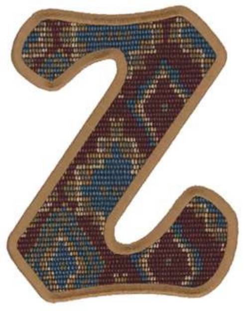 Picture of Applique Letter Z Machine Embroidery Design