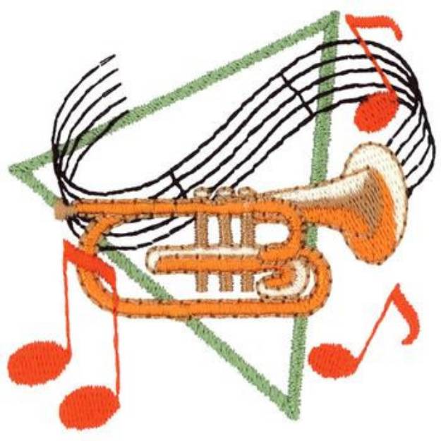 Picture of Mellophone Machine Embroidery Design