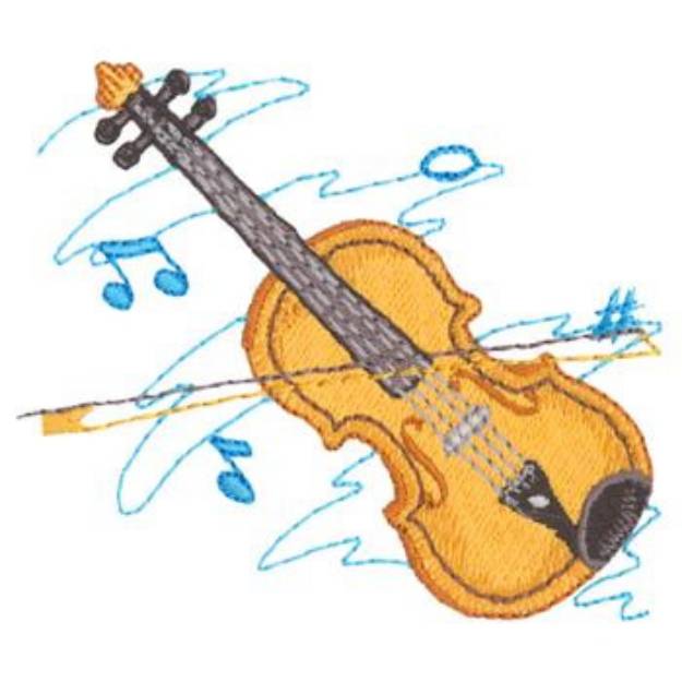 Picture of Viola Machine Embroidery Design