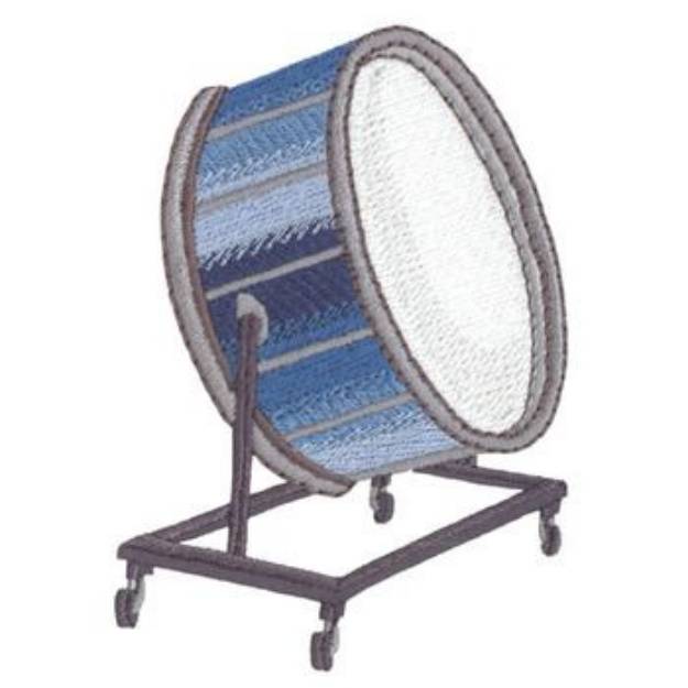 Picture of Bass Drum Machine Embroidery Design