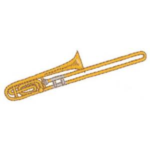 Picture of Trombone Machine Embroidery Design