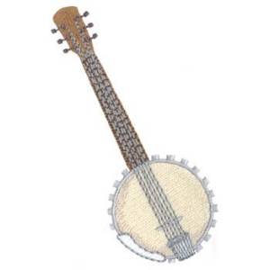 Picture of Banjo Machine Embroidery Design