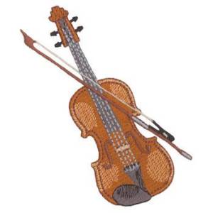 Picture of Violin Machine Embroidery Design