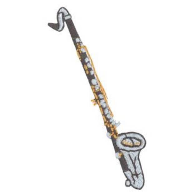 Picture of Bass Clarinet Machine Embroidery Design