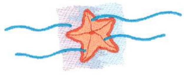 Picture of Starfish Machine Embroidery Design