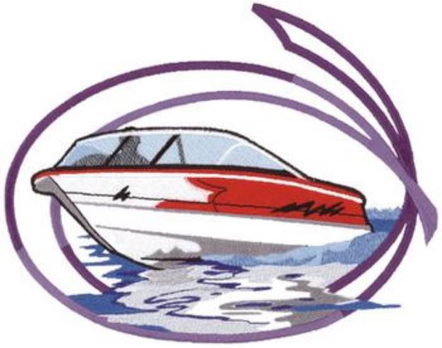 Picture of Pleasure Boat Machine Embroidery Design