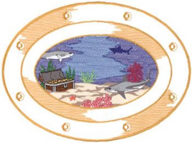 Picture of Porthole Scene Machine Embroidery Design