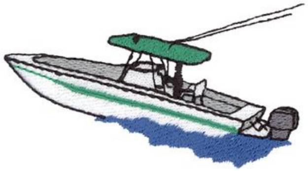 Picture of Center Console Boat Machine Embroidery Design