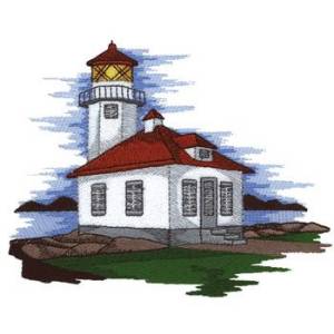 Picture of Lighthouse Machine Embroidery Design