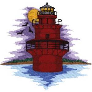 Picture of Lighthouse Machine Embroidery Design