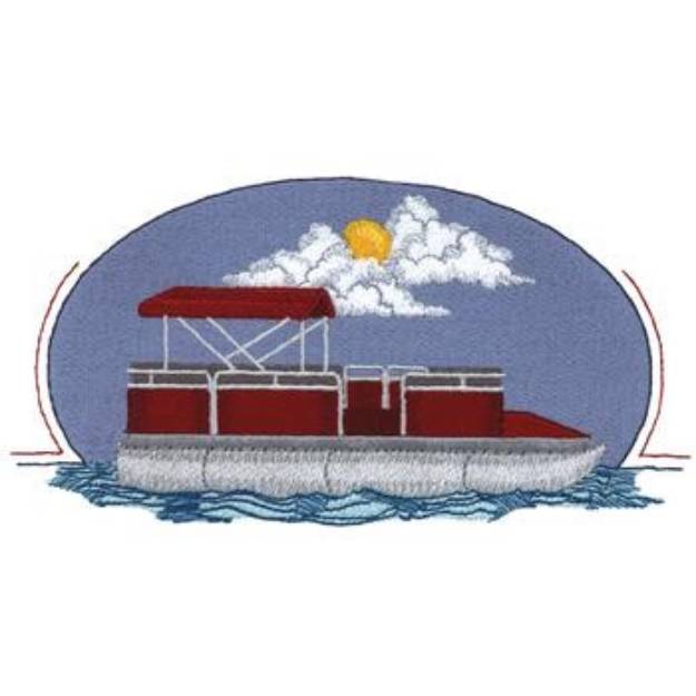 Picture of Pontoon Boat Machine Embroidery Design