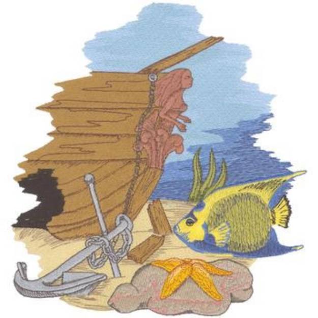 Picture of Shipwreck Machine Embroidery Design