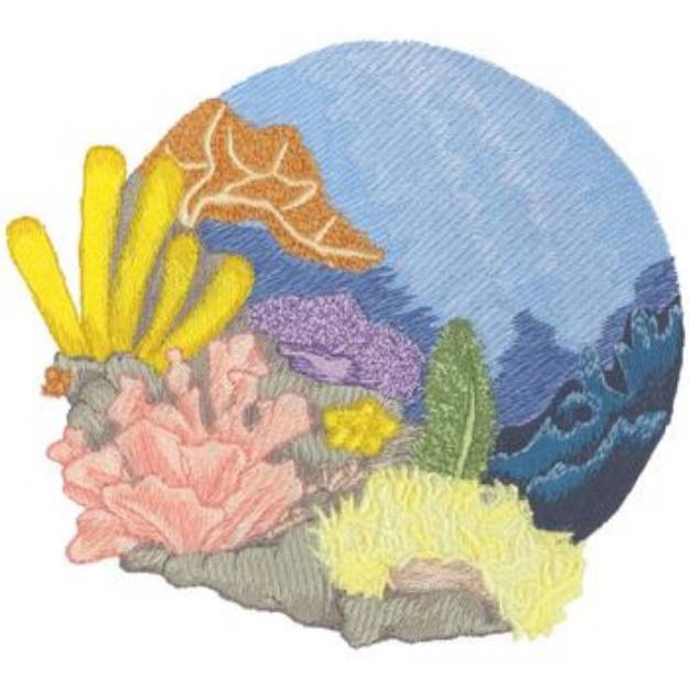 Picture of Coral Machine Embroidery Design