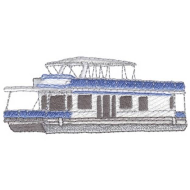 Picture of Houseboat Machine Embroidery Design