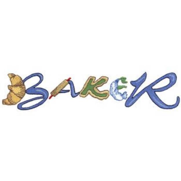 Picture of Baker Machine Embroidery Design