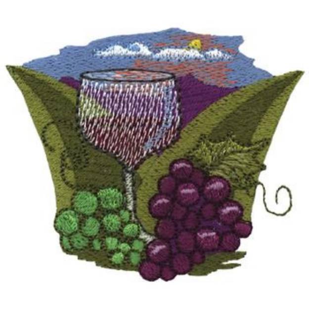 Picture of Winery Machine Embroidery Design