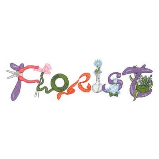 Picture of Florist Machine Embroidery Design