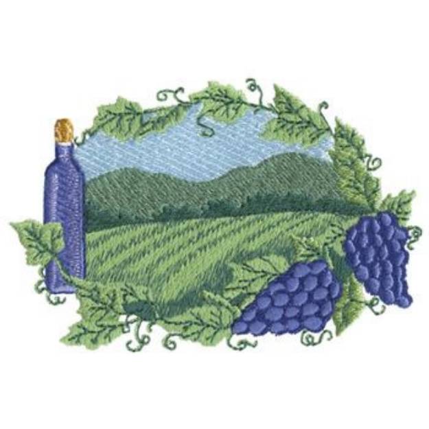 Picture of Wine Country Machine Embroidery Design