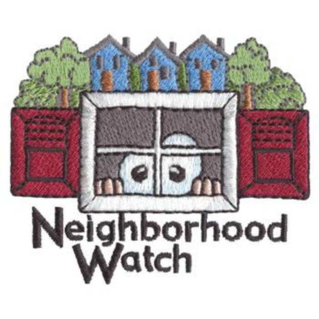 Picture of Neighborhood Watch Machine Embroidery Design