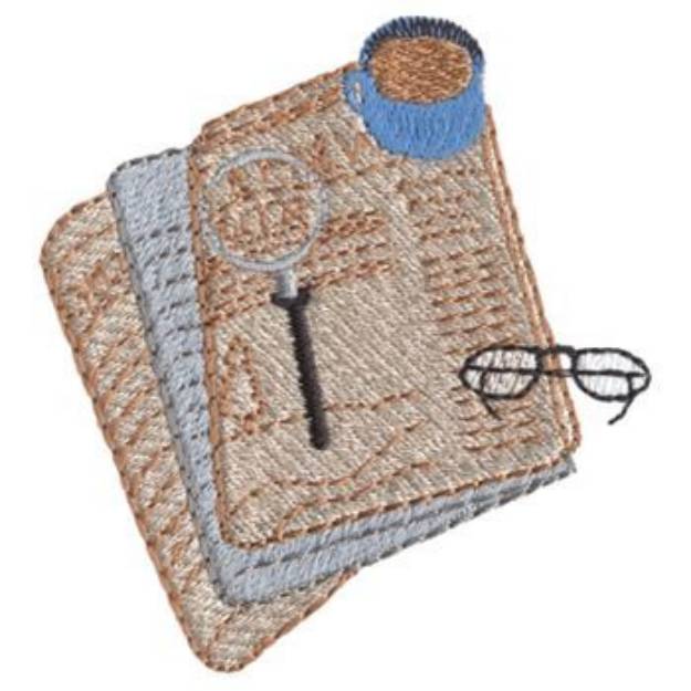 Picture of Newspaper Machine Embroidery Design