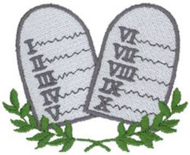 Picture of Ten Commandments Machine Embroidery Design