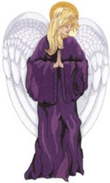 Picture of Praying Angel Machine Embroidery Design