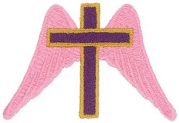 Picture of Winged Cross Machine Embroidery Design