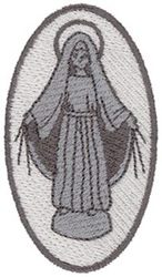Miraculous Medal Machine Embroidery Design
