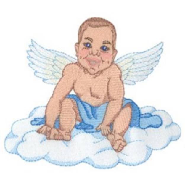 Picture of Happy Cherub Machine Embroidery Design