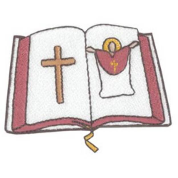 Picture of Bible With Pictures Machine Embroidery Design