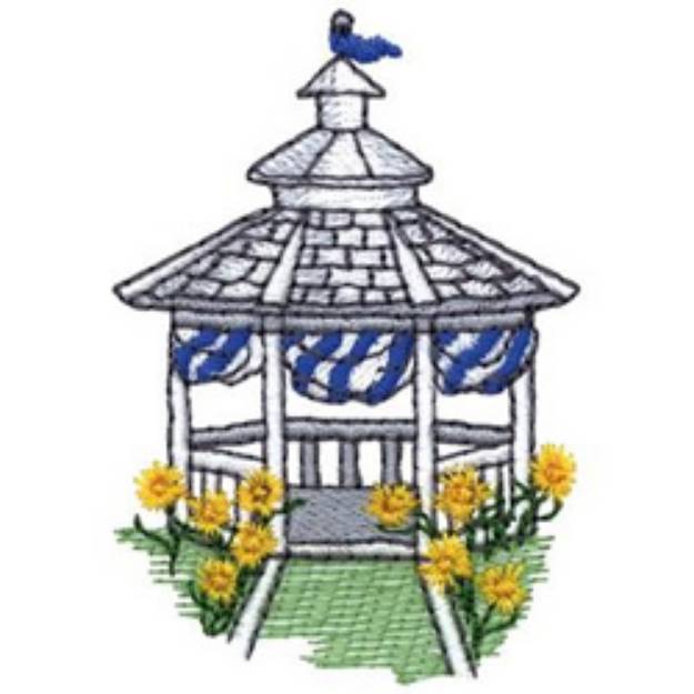 Picture of Gazebo Machine Embroidery Design