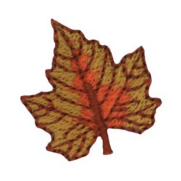 Picture of 1" Leaf Machine Embroidery Design