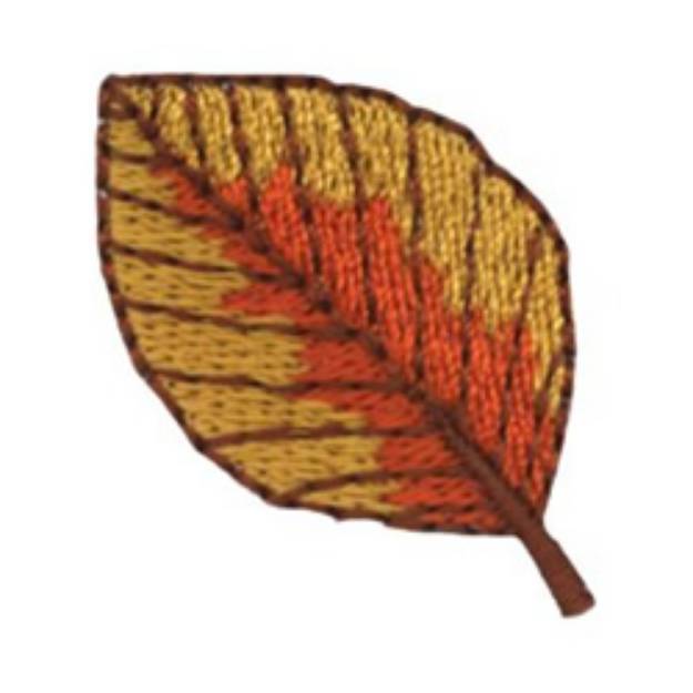 Picture of 1" Leaf Machine Embroidery Design